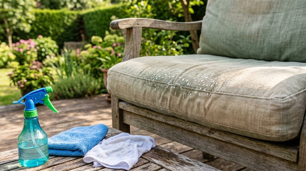 outdoor furniture cushions cleaning question