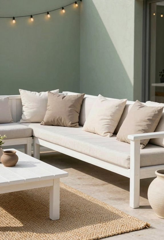 painted metal furniture textiles restrained luxury