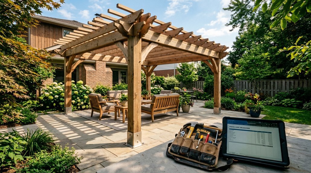 pergola construction cost estimates