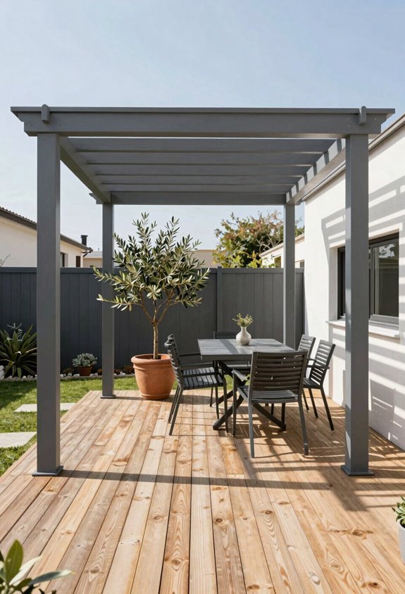 pergola costs by model and size