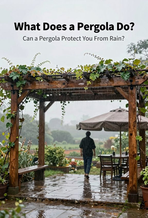 pergola rain protection options explored