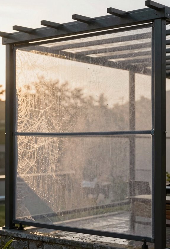 pergola screens block rain wind bugs