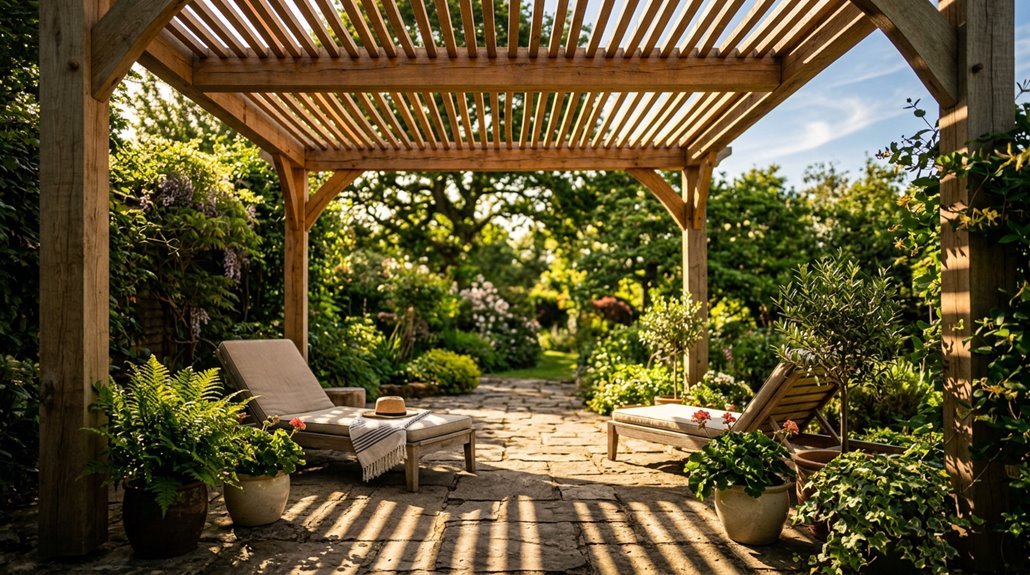 pergolas help shade from sun