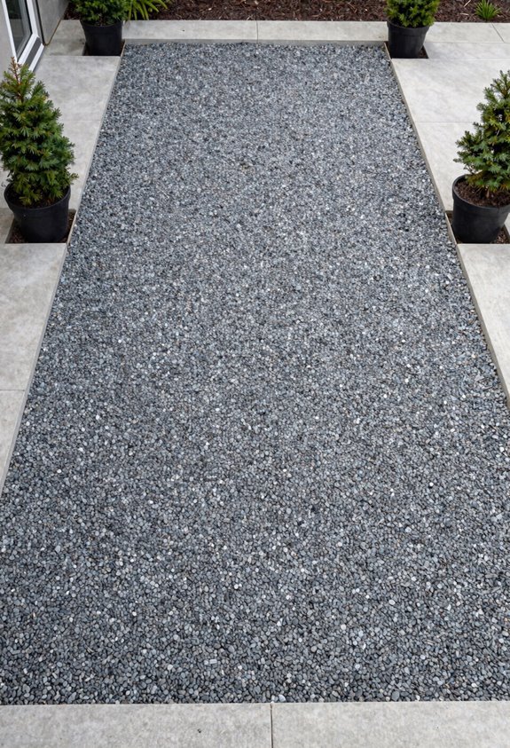 permeable gravel patio stability