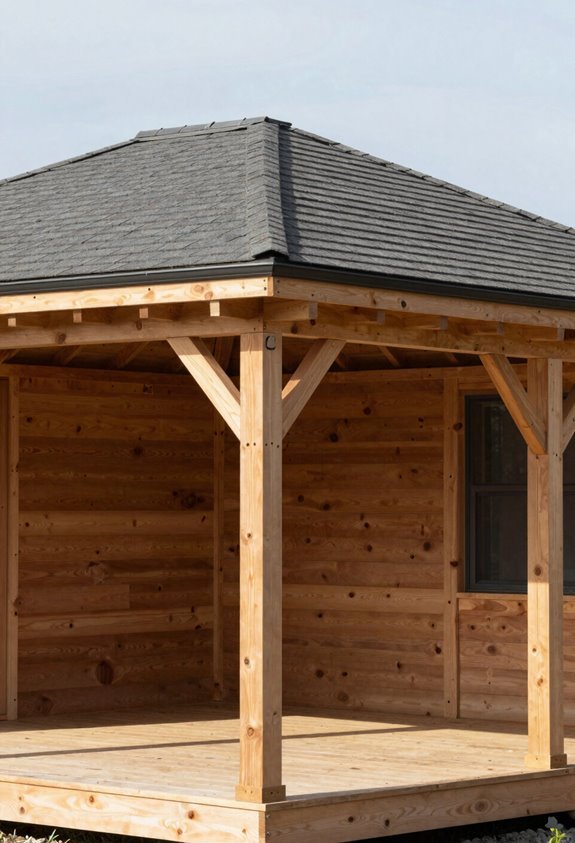 plan roof attachment and flashing well