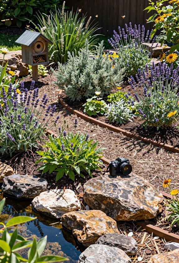 pollinator habitat native bloom water shelter