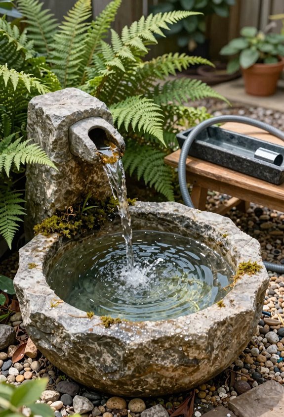pondless fountain with hidden basin