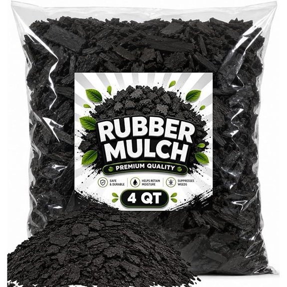 premium black rubber mulch 4 qt