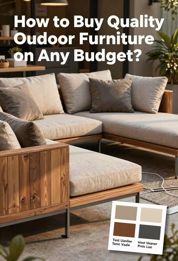 quality outdoor furniture on a budget durability modular accessories