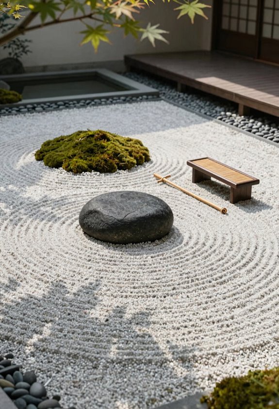 quiet private zen garden planning