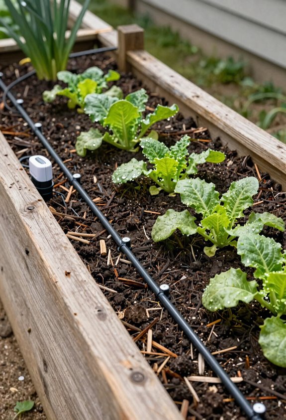 raised bed irrigation water distribution challenges