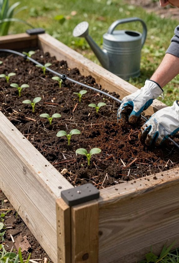 raised bed moisture management and renewal