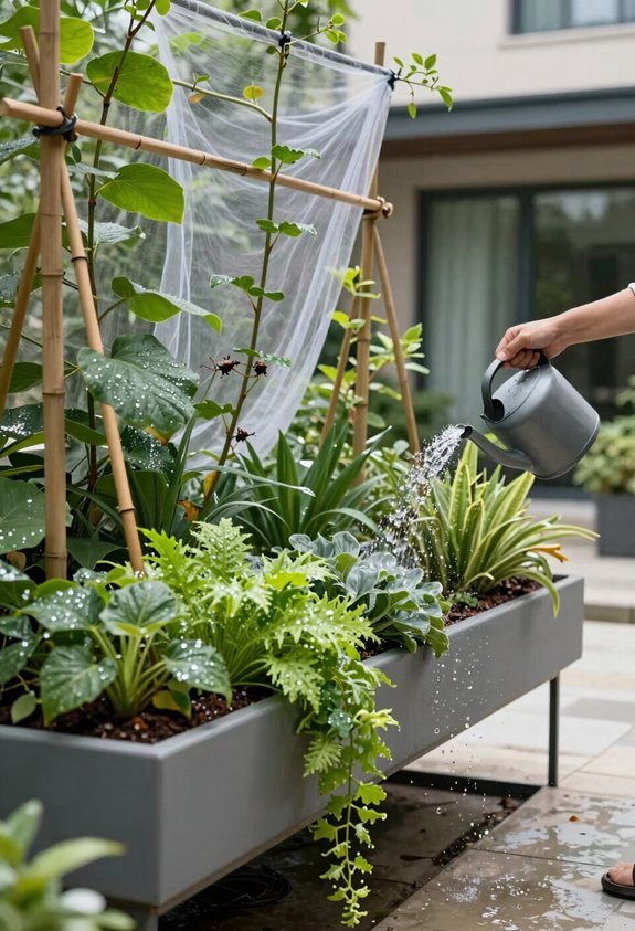 raised beds dry faster vigilant watering barriered pests