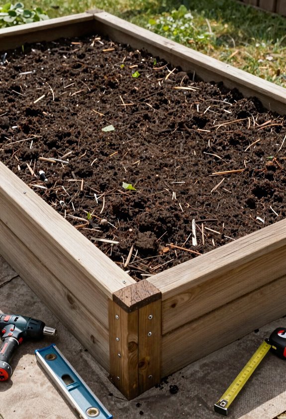 raised beds improve drainage soil budget