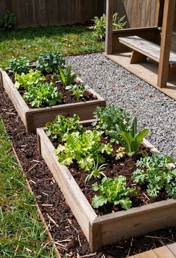 raised beds optimize space and soil control