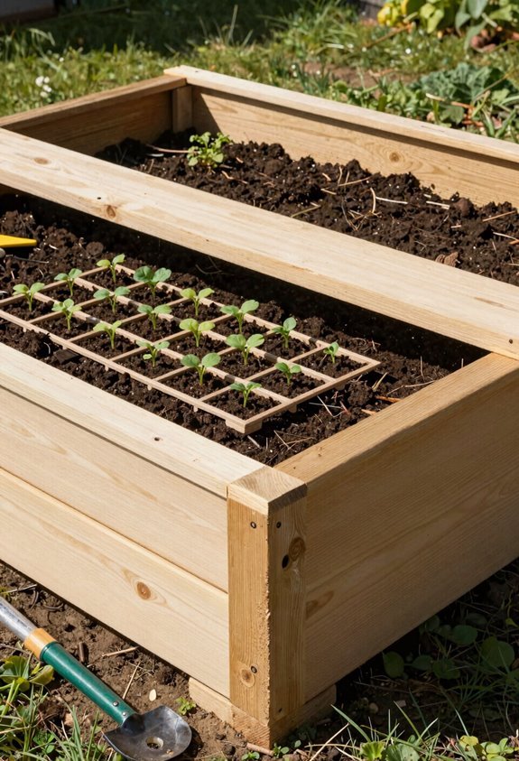 removable grid supports precise planting