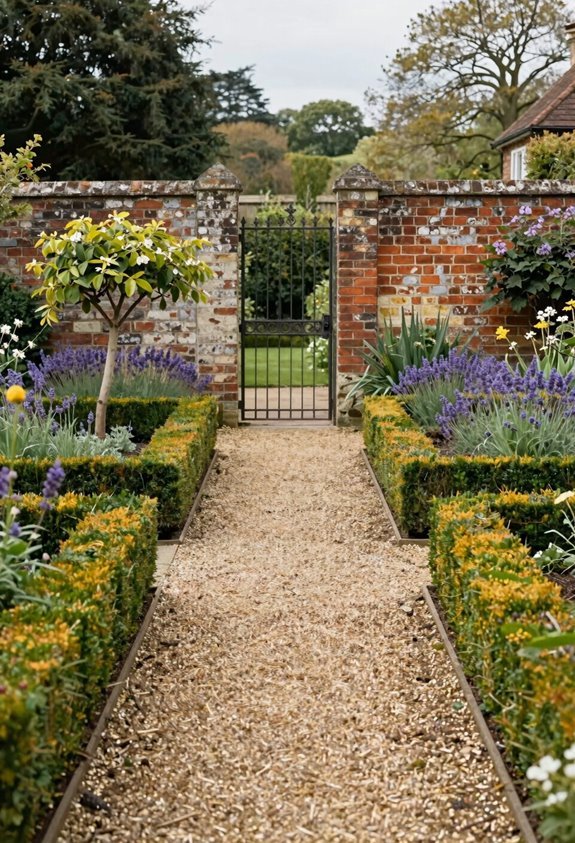 secret garden rooms by hedges walls gates