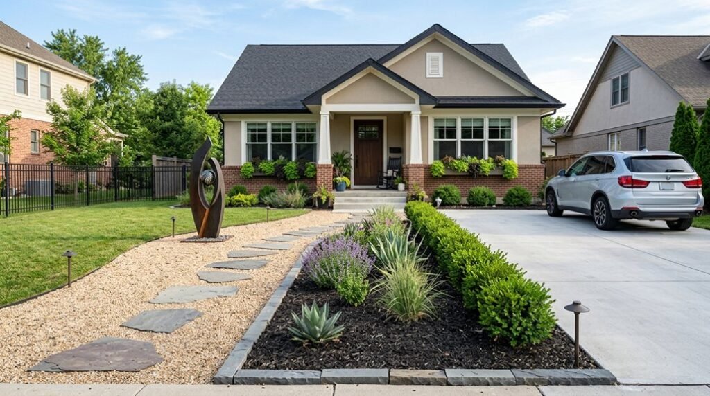 seven front yard ideas low maintenance curb appeal