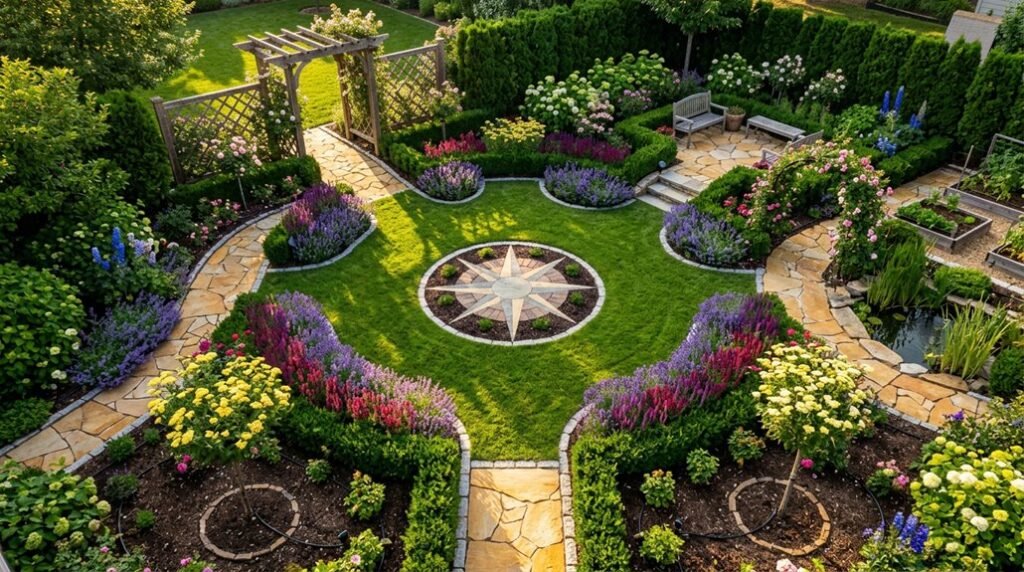 seven step garden layout design guide