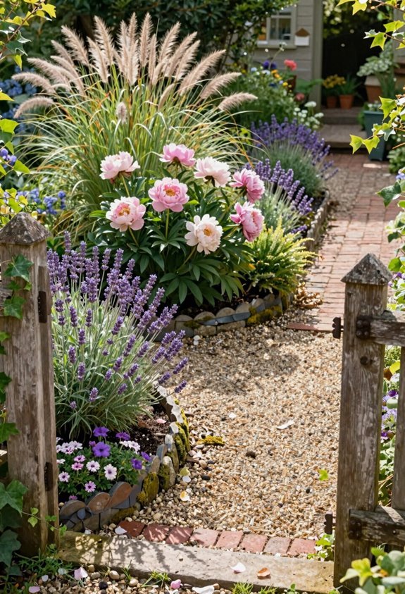 shaped curves define cottage borders