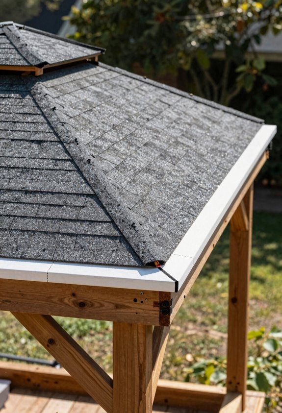 shingle roof with trim details