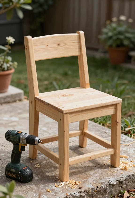 simple 2x4 outdoor chair build