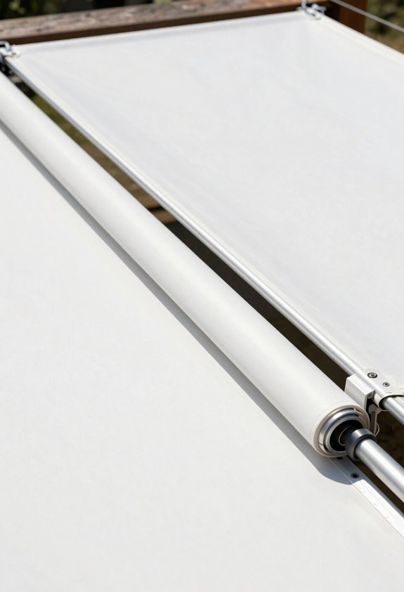 slide on wire retractable canopy mechanics