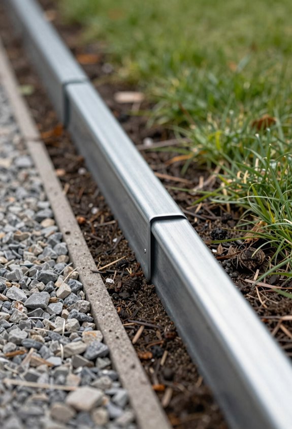 slim flush metal edging perfection