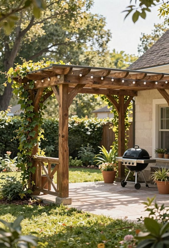 small pergolas may be exempted