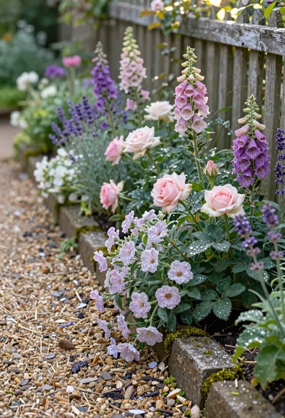 soft trailing border spilling plants