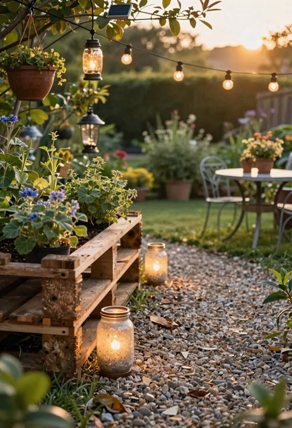 solar powered vintage garden glow