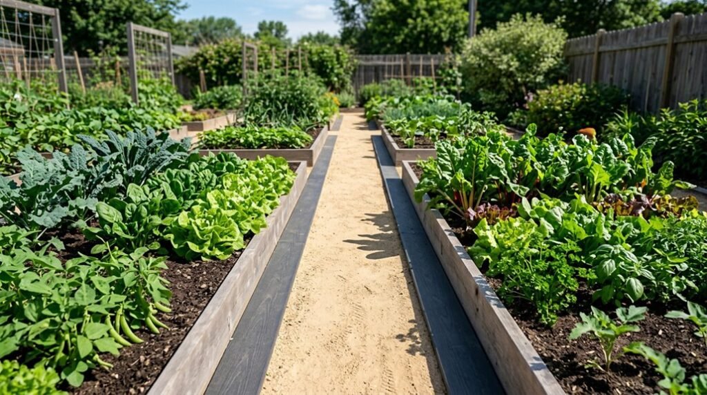 spacing between raised garden beds matters