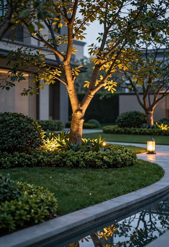 specimen tree uplighting seasonal care