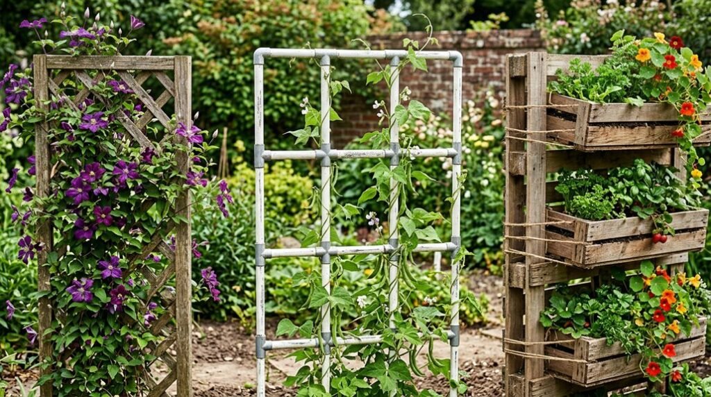 three diy garden trellis ideas