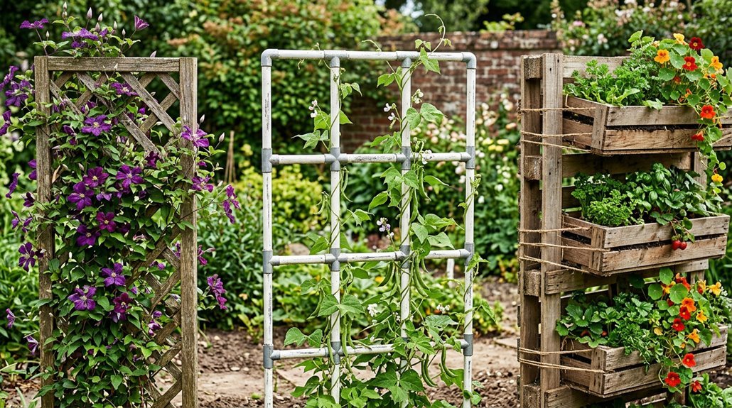 three diy garden trellis ideas