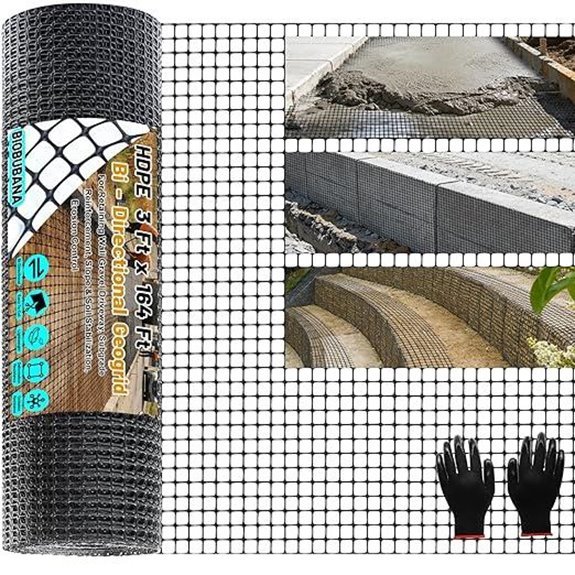 three foot by sixty four foot geogrid
