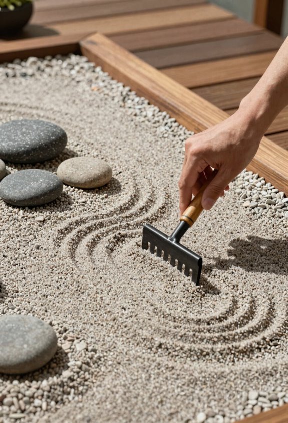 three gravel grades subdued tones