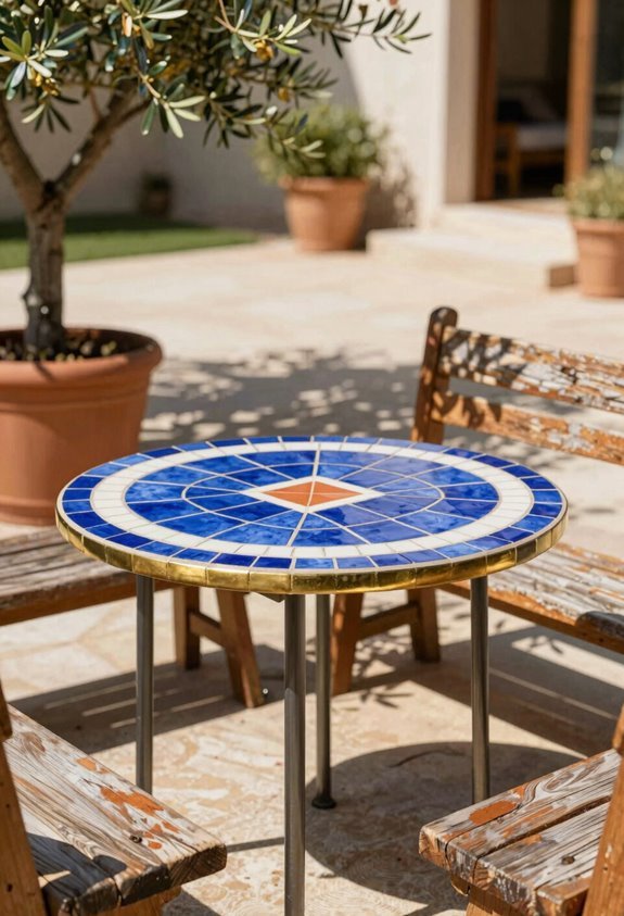tile top patio table project