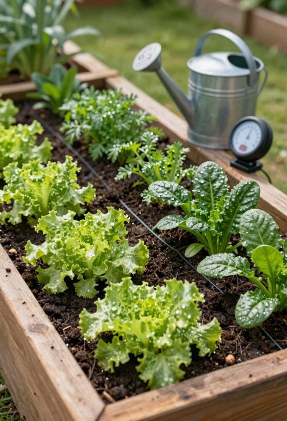 topsoil moisture determines watering needs