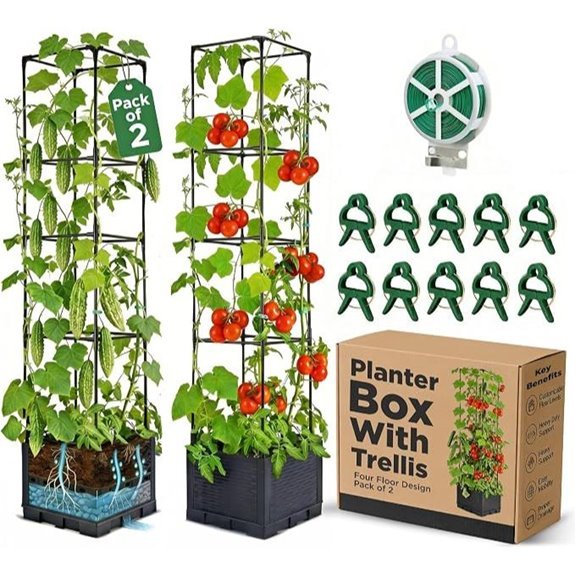 two pack tomato planter trellis 56
