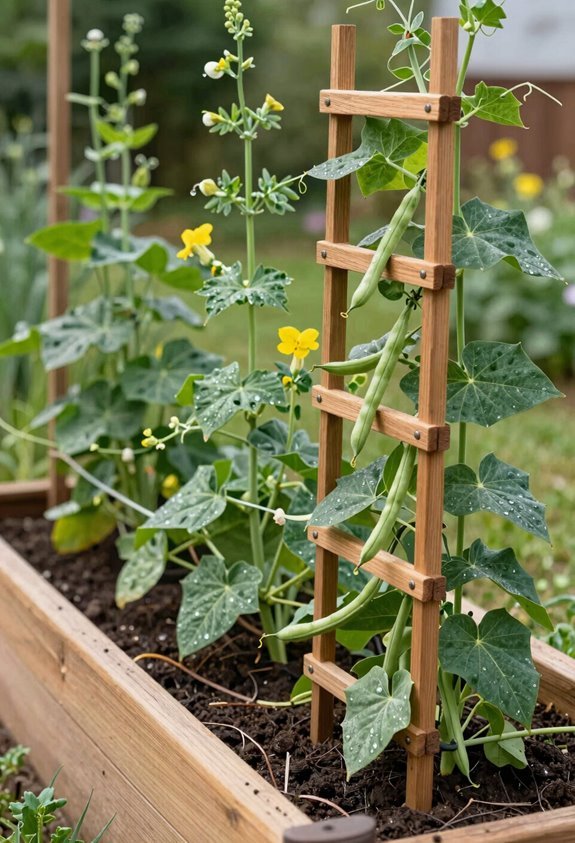 vertical trellis yields clean harvests