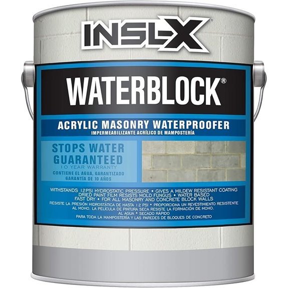 waterblock acrylic masonry sealer white