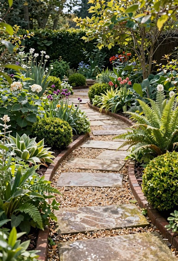 winding flagstone path guides discovery