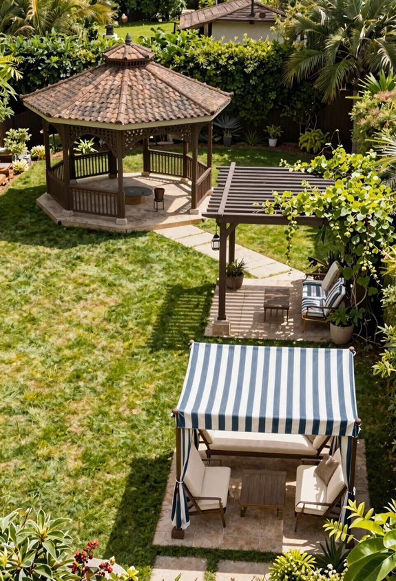 yard size shapes structure choices
